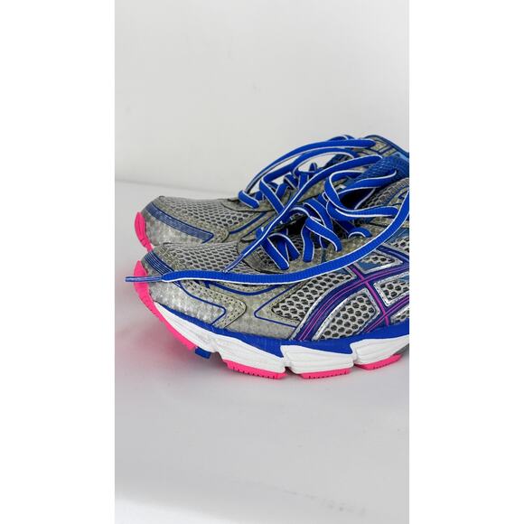 Asics Womens Gel GT 1000 T3R6N Silver Running Shoes Sneakers Size 8 Blue - Picture 3 of 12